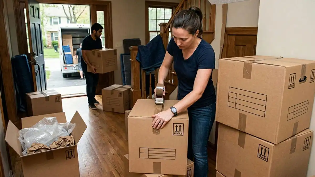 Variety of best moving boxes - small, large, wardrobe sizes for moving