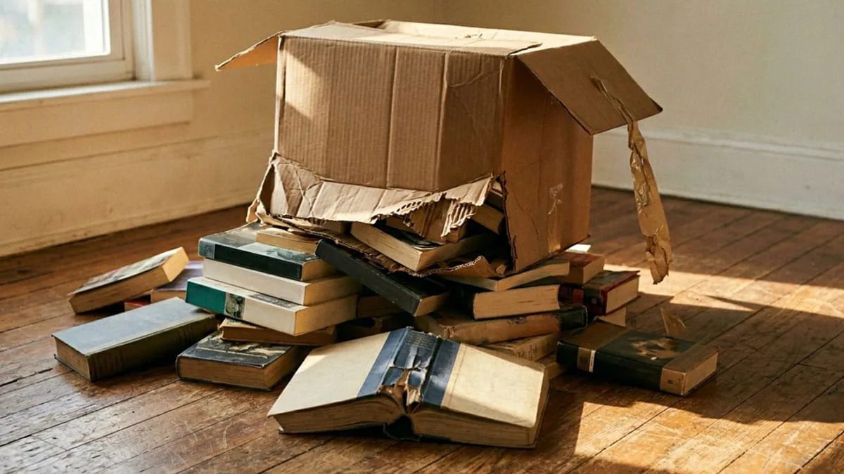 Books in small moving box - how to pack books for moving correctly