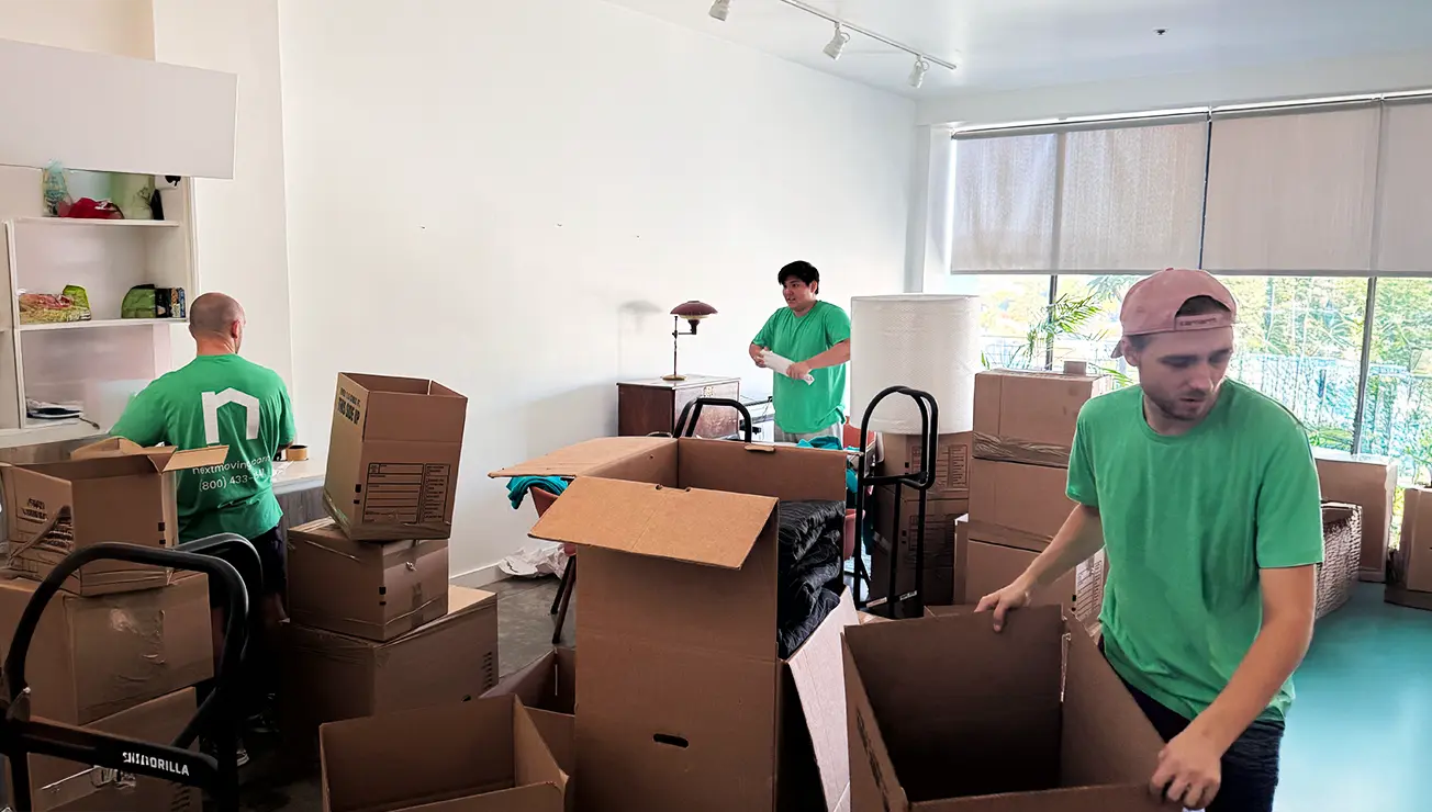 Moving company cost estimate with hourly rates and 1-bedroom pricing